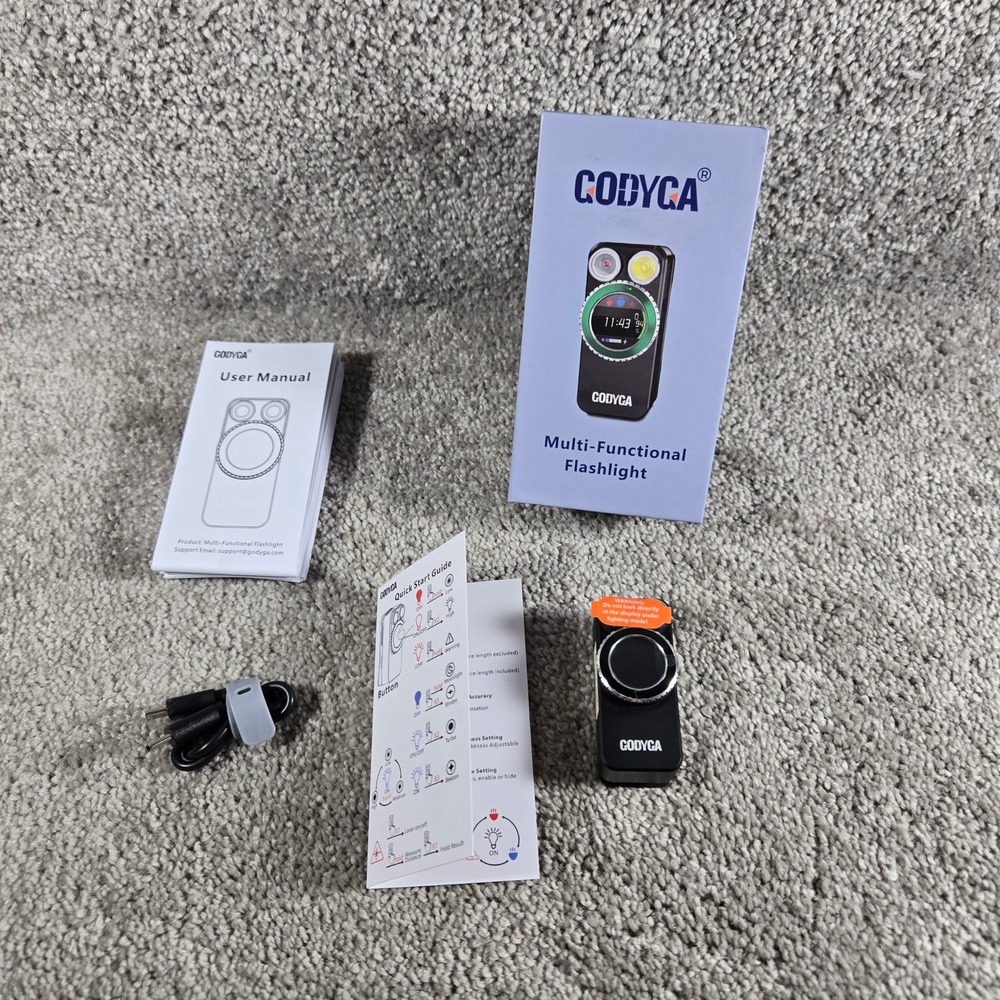 CODYCA Multi-Functional Flashlight Black Smart Clip-On EDC Techwear OS